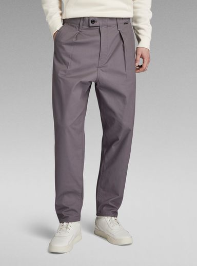 Unisex Pleated Chino Relaxed